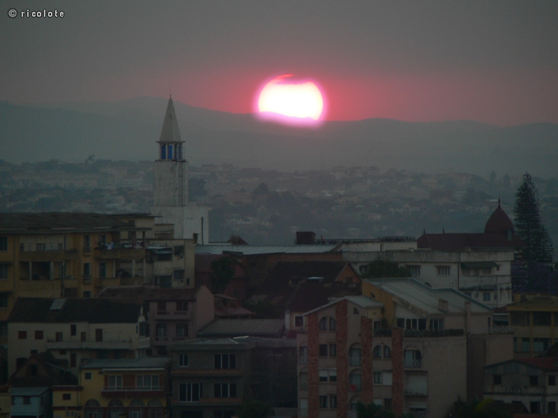 Coucher de soleil sur Antananarivo