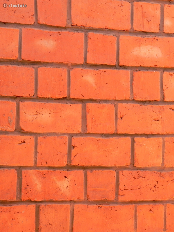 Mur en briques rouges